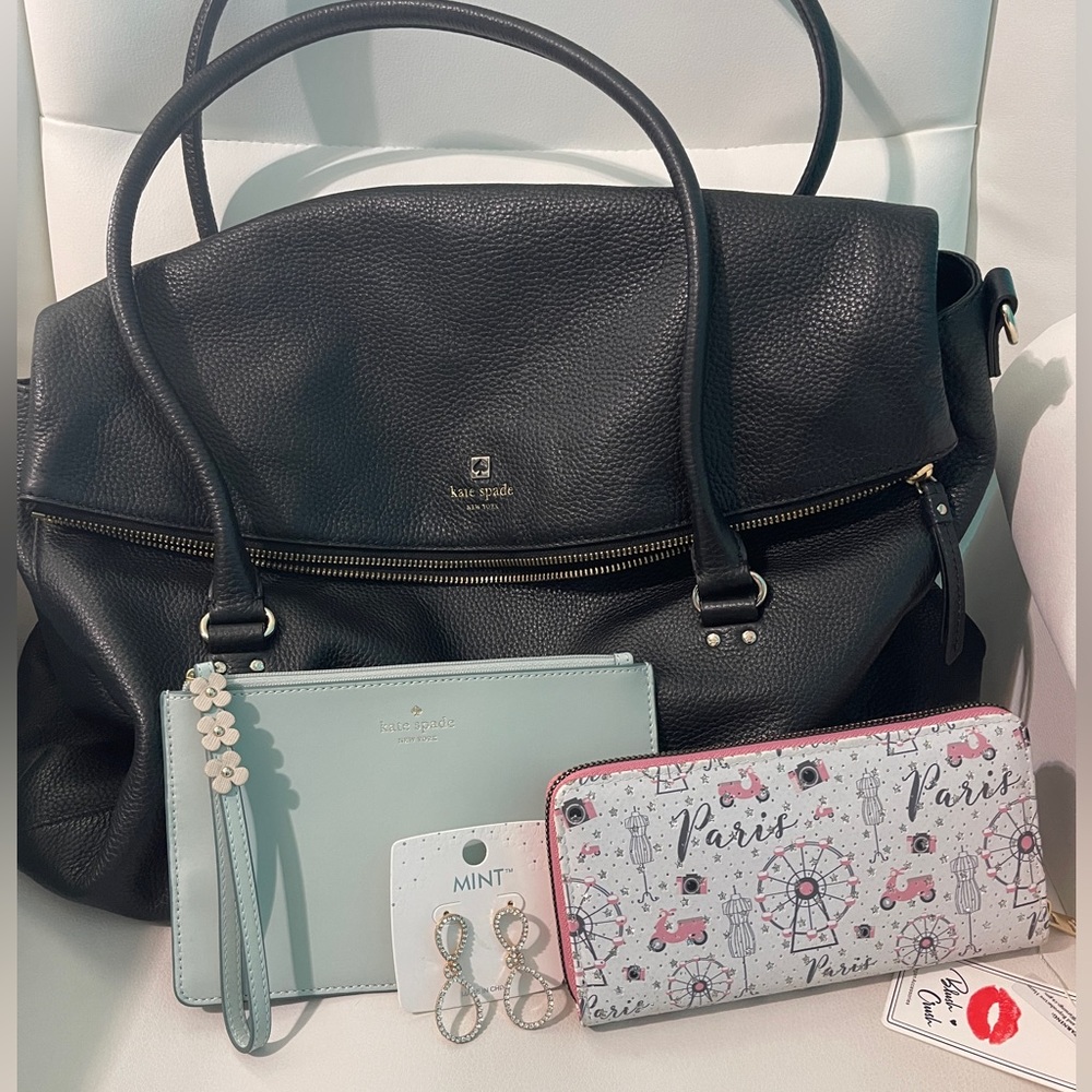 Kate Spade Bundle!! Wristlet and large bag